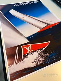Stampa Poster Manifesti Vintage Louise Vuitton Cup