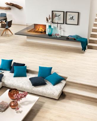 Pavimento Rovere Ivory strutturato Design HDF 10mm