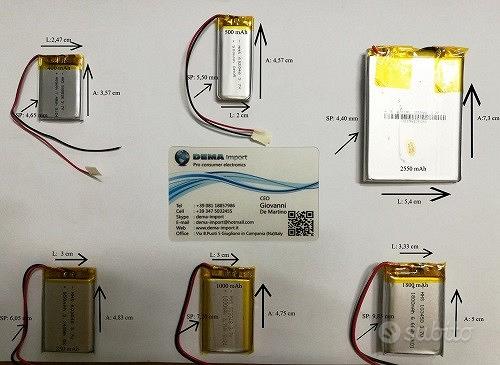 Batteria ai polimeri di litio 3,7V 500MA