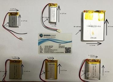 Batterie a litio di polimeri 3,7 x vari mha