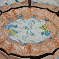 Idearegalo Vassoio ceramica sarda dipinto a mano