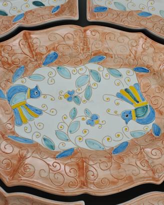 Idearegalo Vassoio ceramica sarda dipinto a mano