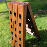 Porta bottiglie in legno