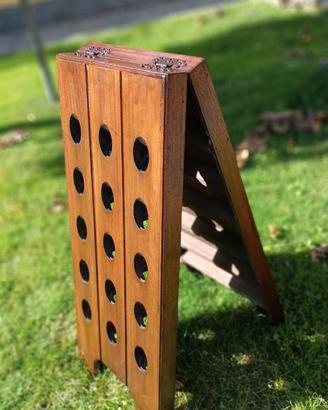 Porta bottiglie in legno