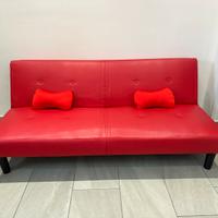 Divano Letto click-clack rosso