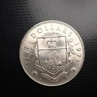 Moneta bahamas 5 dollars 1971 Elisabetta II