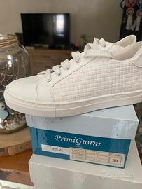 Sneakers bianche ragazzo n34