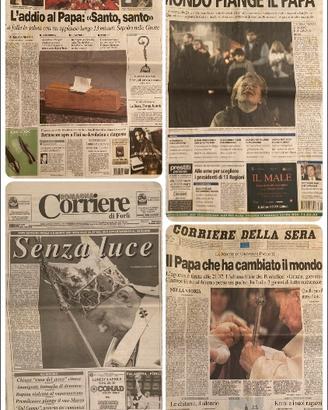 Giornali morte Papa Giovanni Paolo 2