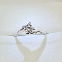 Anello Diamante solitario  oro 18k