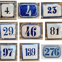 Numero civico ceramica originale Caltagirone