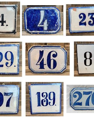 Numero civico ceramica originale Caltagirone