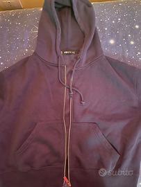 Felpa oversize blu con zip