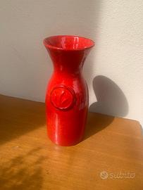 Vaso fiori rosso