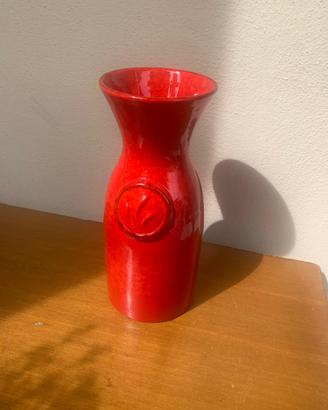 Vaso fiori rosso