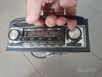 Autoradio con slitta e portaoggetti per fiat 500