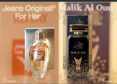 Profumo donna e uomo Malik Al Oud e Jeans Original