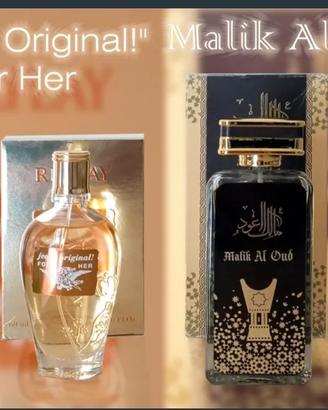 Profumo donna e uomo Malik Al Oud e Jeans Original