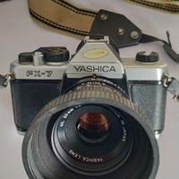 Fotocamera reflex 35 mm YASHICA + obiettivi (Yashi