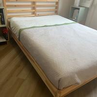 Letto una piazza e mezza materasso e rete letto