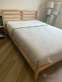 Letto una piazza e mezza materasso e rete letto