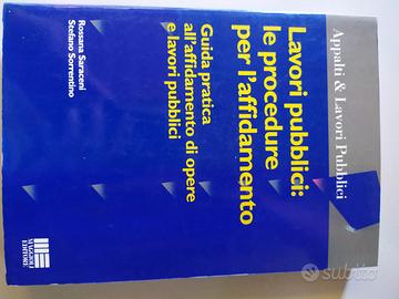 libro lavori pubblici procedure per l'affidamento
