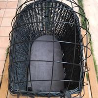 Cestino porta animali per bici