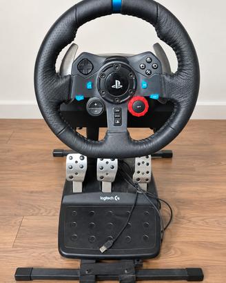 Logitech G29 Driving Force + Pedaliera + Supporto