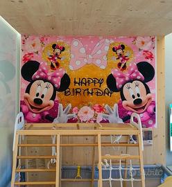 Sfondo per festa di compleanno Minnie –180x125 cm 