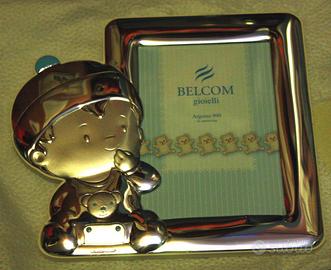 Cornice nascita maschio BELCOM-ARGENTO 999