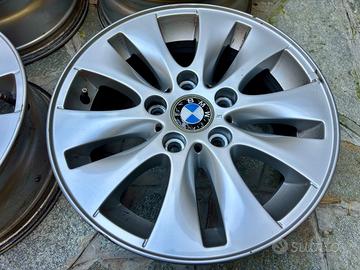 4 CERCHI IN LEGA 7 X 16" BMW SERIE 1 ORIGINALI