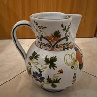 Brocca in ceramica dipinta a mano – stile Faenza