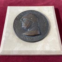 Mussolini medaglione bronzo ventennio PNF