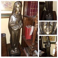 MADONNA DEL ROSARIO IN BRONZO Altezza  cm 70