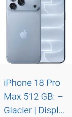 iPhone 18 pro max