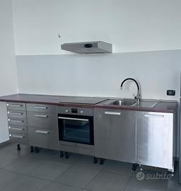 Cucina IKEA rivestimento INOX SATINATO
