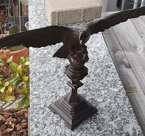 Statua  aquila bronzata