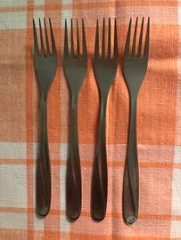 Forchette vintage in acciaio inox. 4 pezzi.