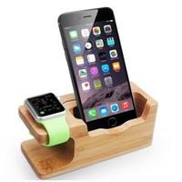 Stand base ricarica Apple Watch iPhone iPad Legno