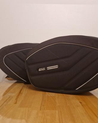 Coppia borse laterali moto GIVI Semirigide EA100