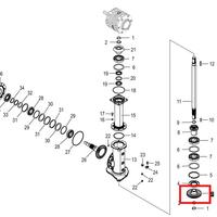 Ingranaggio krone 20015619 44 denti falciatrice