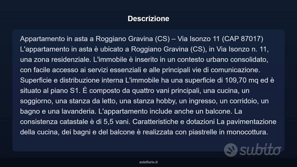 Appartamento – Roggiano Gravina, Cosenza - Vista 4
