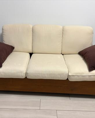 Divano + poltrone Noce