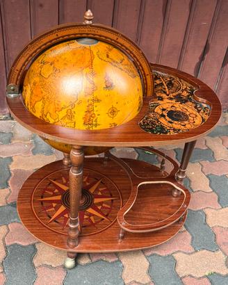 Carrello portabottiglie Mappamondo Bar Giasone