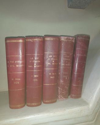LIBRI " LE VIE D'ITALIA e del MONDO "(n. 5 vol.)