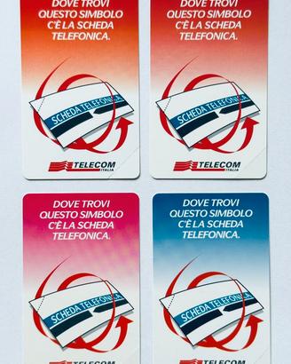 4 schede telefoniche Dove trovi questo simbolo