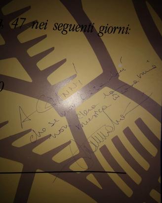 Manifesto con dedica di gianna mannini