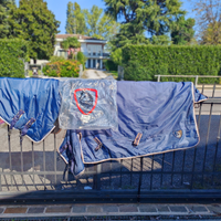 Coperta paddock cavallo blu marca tattini