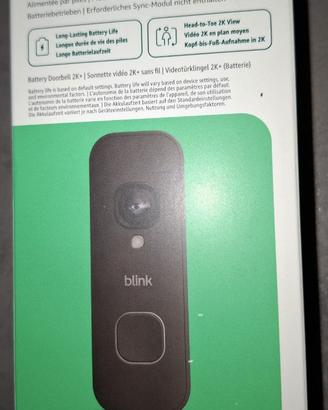 Blink Battery Doorbell 2K+ Nuovo Sigillato