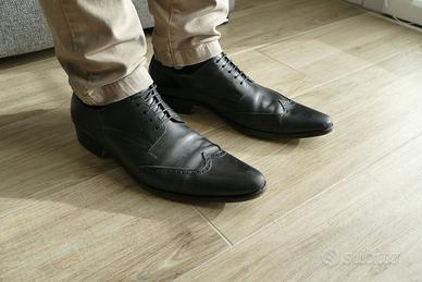 Seboy's - Eleganti pelle nera Made in Italy tg.42