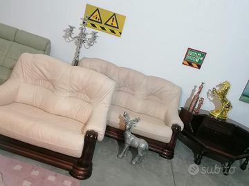 SET DIVANI reale 3+2+MA in pelle ! CONSEGNA !